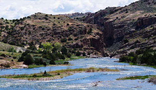 Fishing around Alcova Wyoming